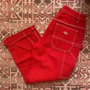 Red Dickies cargo pants